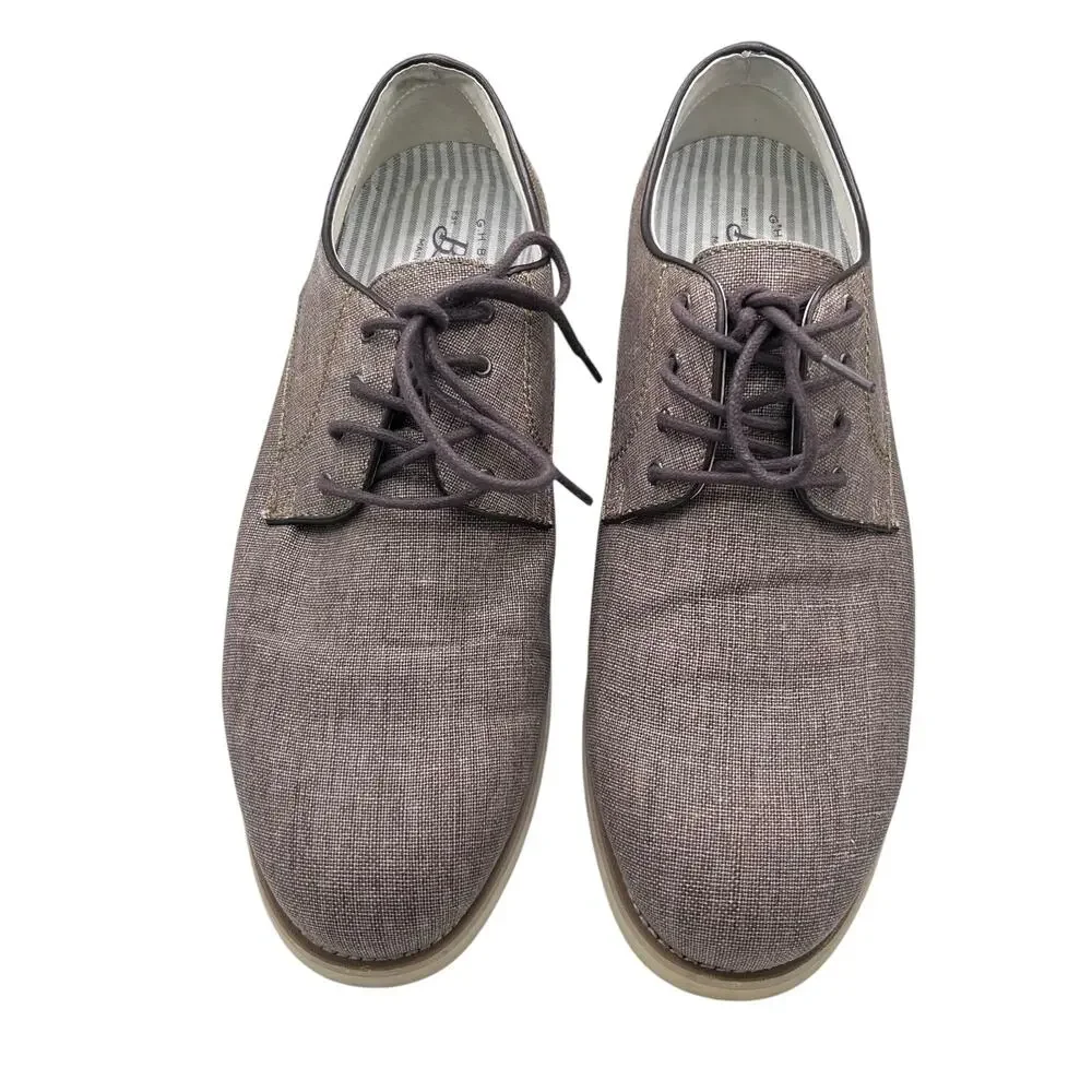 G.H. Bass Men’s Oxford Loafers 9.5 Textured Fabric Uppers “Liam” Style